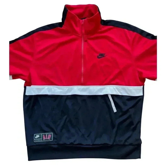 Nike AIR Men's Half Zip Pullover Sweatshirt Streetwear Jacket AR1839-657 Sz S - Picture 6 of 15